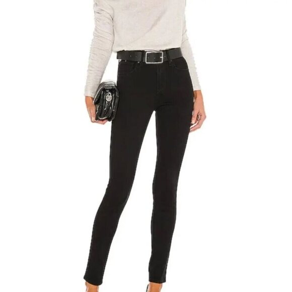 Levi's 721 High Rise Skinny Jeans Size XS 25 x 30 Soft Black $95.50 - Picture 1 of 16